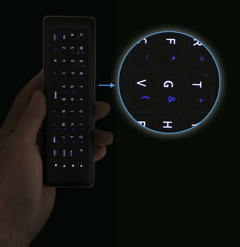 WINFLIKE XRT500 Qwerty Keyboard Remote Control with Backlight Compatible with Vizio TV M43-C1 M49-C1 M50-C1 M55-C2 M60-C3 M65-C1 M70-C3 M75-C1 M80-C3 M322I-B1 M422I-B1 M492I-B2 M502I-B1 M552I-B2 M602I-B3 M652I - Image 2